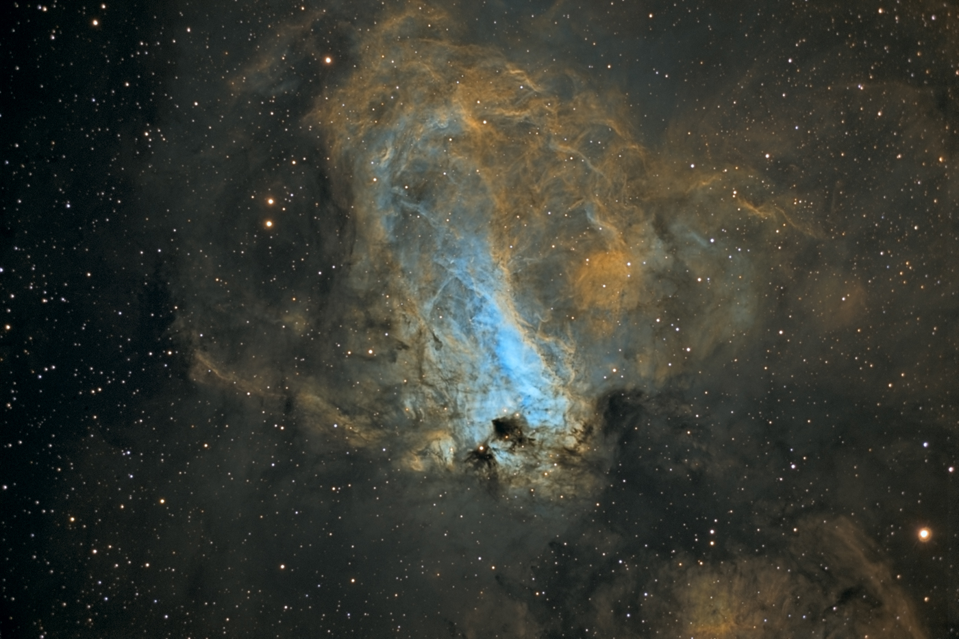 M17 Omega Nebula SHO