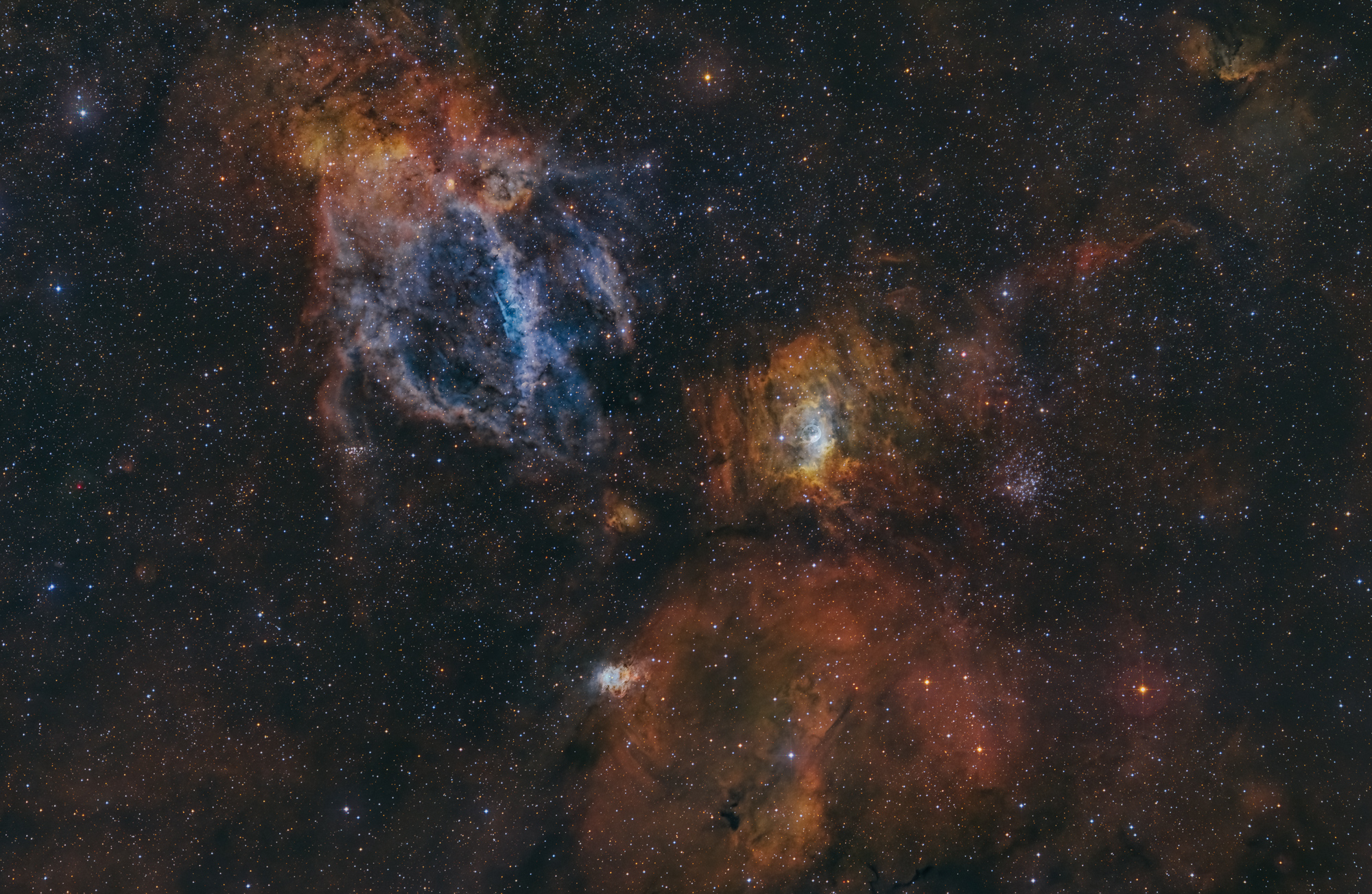 Bubble, Lobster and NGC7538